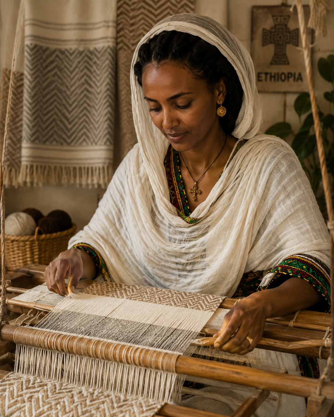 Women artisans crafting silk scarves